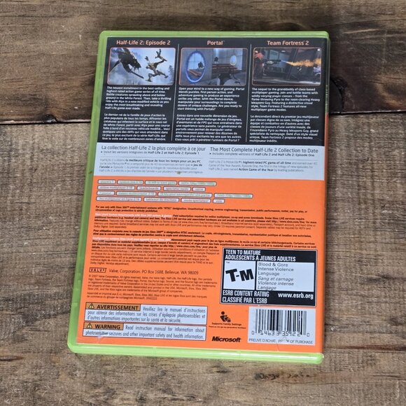 The Orange Box Half Life 2 (Xbox 360, 2007) Tested - Picture 2 of 6